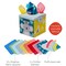 Sensory Crinkle Tissue Box for Toddlers. STEM Montessori Toy with Colorful Soft Scarves and Crinkling Blankies